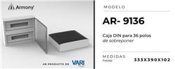 CAJA APLICAR 36 MODULOS P/FUME IP40 ARMONY