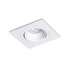 EMBUTIDO EMBU-6 CUADRADO ALUMINIO BLANCO GU10