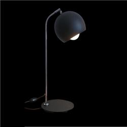 LAMPARA DE MESA GLOBO NEGRO 1 LUZ E27