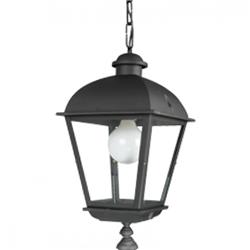 COLGANTE FAROL 9908-02 ALUMINIO NEGRO E27 470MM X 250MM