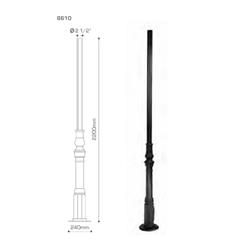 COLUMNA 8810 ALUMINIO NEGRA 2,2MTS ALTO