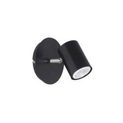 APLIQUE ELVIZA 1 LUZ NEGRO GU10 