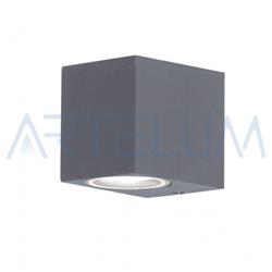 APLIQUE NICO UNIDIRECCIONAL GRIS 1 LUZ GU10 IP44