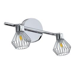 *SPOT LEON 2 LUCES G9 NIQUEL
