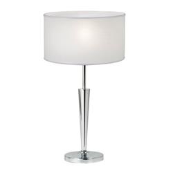 LAMPARA DE MESA 4710 JULIET CROMO CON PANTALLA LIENZO BLANCO E27