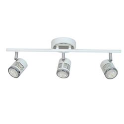 APLIQUE LOD-3 BLANCO + CROMO 3 LUCES GU10 BARRAL 50CM LARGO