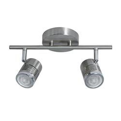 APLIQUE LOD-2 PLATIL + CROMO 2 LUCES GU10 BARRAL 30CM LARGO