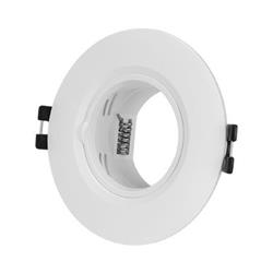 EMBUTIDO RITA 1 PLASTICO BLANCO 1 LUZ GU10 Ø9CM