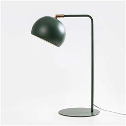 LAMPARA DE MESA MEDIA ESFERA VERDE OSCURO E27 