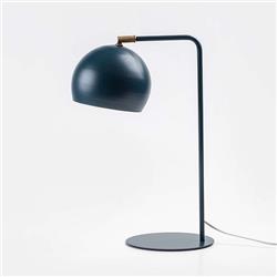 LAMPARA DE MESA MEDIA ESFERA AZUL OSCURO E27 