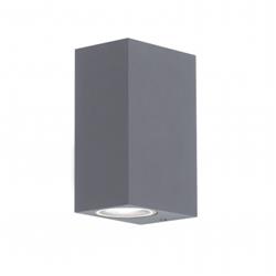 APLIQUE NICO BIDIRECCIONAL GRIS 2 LUCES GU10 IP44