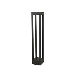 FAROLA REM ALUMINIO CUADRADO NEGRO LED 7W 600MM X 90MM