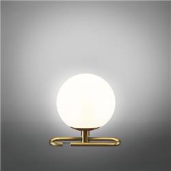 LAMPARA DE MESA BLAS A BRONCE TULIPA OPAL 1 LUZ E27 18CM Ø