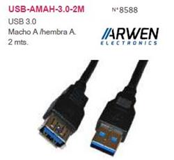 CABLE USB 3.0 MACHO A HEMBRA 2MT-USB-AMAH-3.0-2M