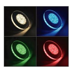 ARTEFACTO PISCINA ACRILICO EMBUTIR RGB 12W 12V SIN FUENTE
