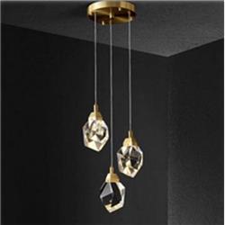 COLGANTE STERN TRIO CRISTALES LED 15W MEDIDA LUMINARIA 20CM DIAMETRO X 11CM DE ALTURA  