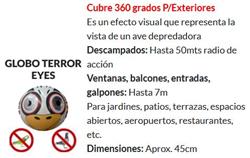 GLOBO AUYENTA PALOMAS TERROR EYES 