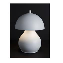 LAMPARA DE MESA MOCHI BLANCA 3 LUCES G9 22CM DIAMETRO X 25.5CM DE ALTURA