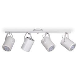 SPOT TACHO-2 BLANCO 4 LUCES CIRCULAR PARA LAMPARA AR111 CON LISTON