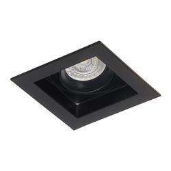 EMBUTIDO EMBU-2 CUADRADO ALUMINIO NEGRO GU10