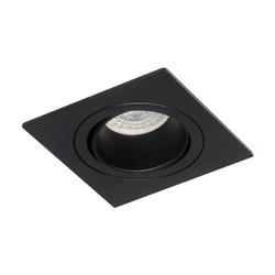 EMBUTIDO EMBU-6 CUADRADO ALUMINIO NEGRO GU10
