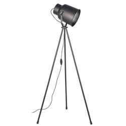 LAMPARA DE PIE TRELEW TRIPODE METALICA E27 NEGRO 