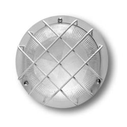 TORTUGA R2000 CON REJA GRIS PLATA 1 LUZ E27 IP54 