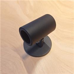 APLIQUE NEGRO 3009 CON FLORON 1 LUZ GU10