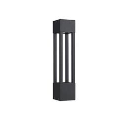 FAROLA 2300/600 ALUMINIO NEGRO GU10 IP44 