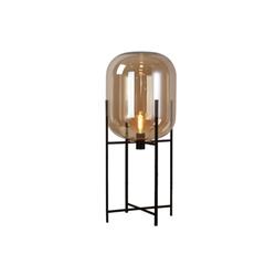 LAMPARA DE PIE RITA VIDRIO AMBAR E27 48CM DIAMETRO X 140CM ALTURA