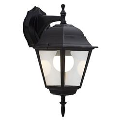 FAROL LUKE 4 CARAS NEGRO TEXTURADO E27 41CM X 21CM