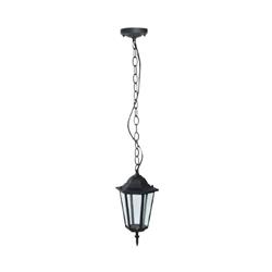 COLGANTE FAROL TASHA NEGRO 6 CARAS E27 20.5CM