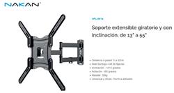 *SOPORTE TV EXTENSIBLE a 42 cm. DE 13