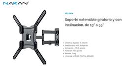 SOPORTE TV EXTENSIBLE a 42 cm. DE 13