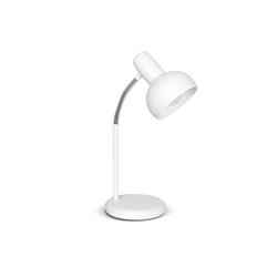 LAMPARA DE MESA MELO BLANCO CON BARRAL FLEXIBLE PARA LAMPARA E27 LED