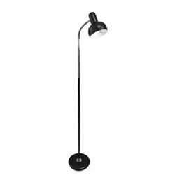 LAMPARA DE PIE MELO NEGRO CON BARRAL FLEXIBLE PARA LAMPARA E27 LED 