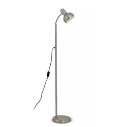 LAMPARA DE PIE MELO PLATIL CON BARRAL FLEXIBLE PARA LAMPARA E27 LED 