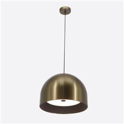 COLGANTE GLOCH BRONCE 3 LUCES E27 40CM DIAMETRO X 35CM DE ALTURA