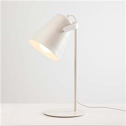 LAMPARA DE MESA GRIMM BLANCO TIZA E27