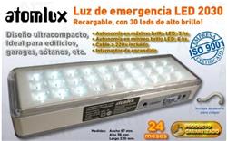 LUZ EMERGENCIA 30LEDS- 6HS AUT. ULTRA COMPACTA