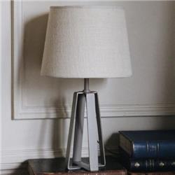 LAMPARA DE MESA LILLY SMALL GRIS PANTALLA LINO E27