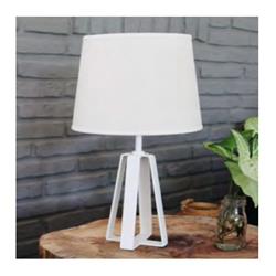 LAMPARA DE MESA LILLY SMALL BLANCA PANTALLA LINO E27