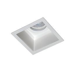 EMBUTIDO EMBU-9 CUADRADO ALUMINIO BLANCO GU10 
