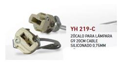 ZOCALO   G9 220V C/20 CTS. CABLE - CON PUENTE
