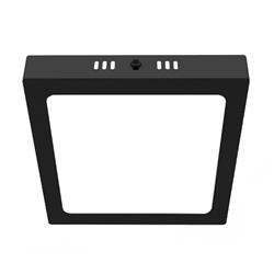 PLAFON LED CUADRADO 6 W BLACK  3000K CALIDO