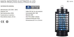 INSECTOCUTOR LED UVA 1W 220V 25M2 - MK-D05