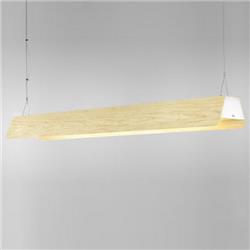 COLGANTE BISCOTTI W MEDIANO ROBLE CLARO CON FLOR LED 3000K 