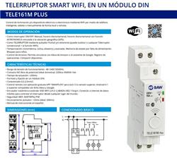 RELE WIFI DIN 10A MULTIFUNC.c/RELOJ  TELE161M-P