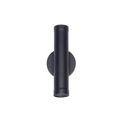APLIQUE CANALS TUBO BIDIRECCIONAL 2LUCES GU10 NEGRO