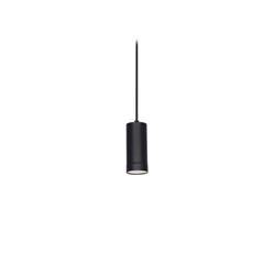 COLGANTE CANALS TUBO 1LUZ GU10 NEGRO 